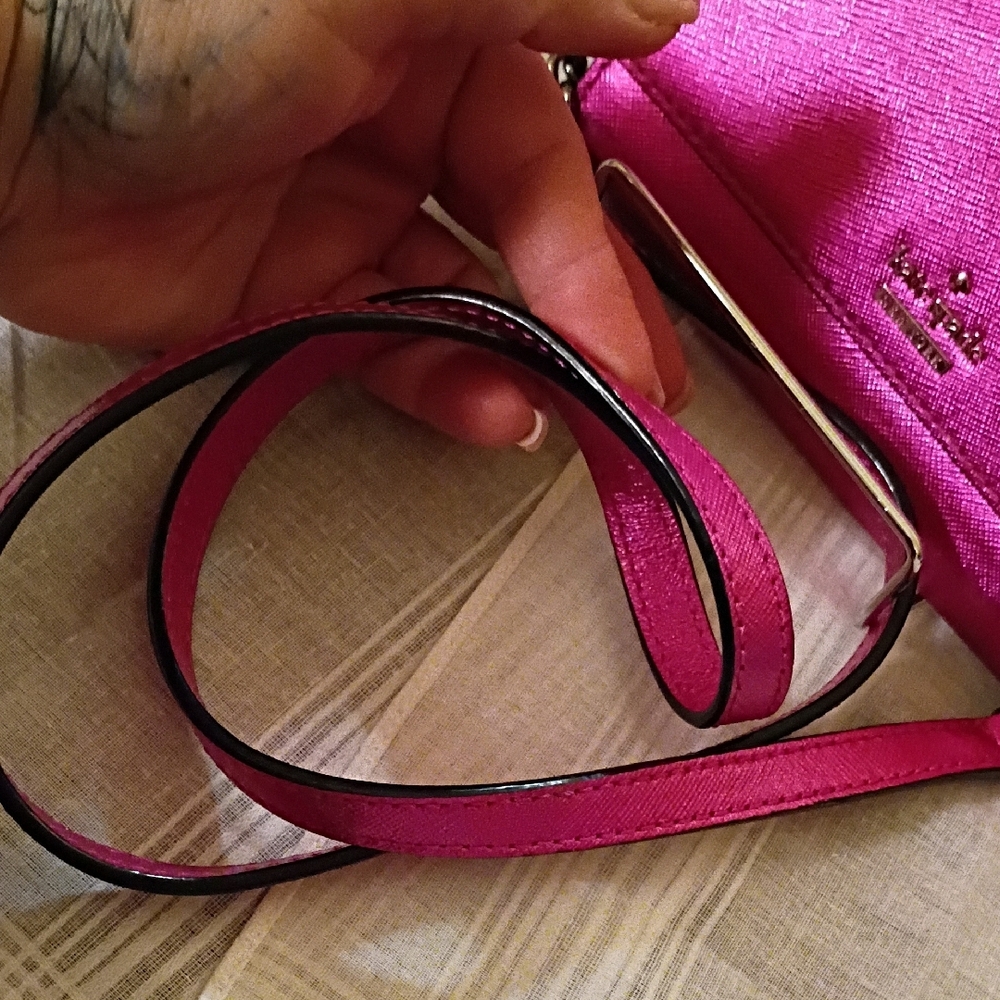 kate spade Metallic Fuchsia Crossbody Bag - Picture 3 of 9